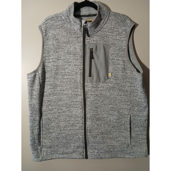 Lake Trail Other - Lake Trail Mens Fleece Vest XXL Gray‎ Full Zip Pockets Outdoor Casual